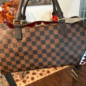 Sprayground mini duffle (checkered and camo)